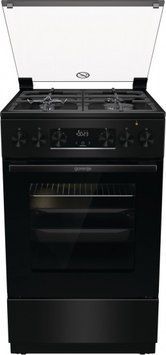 Плита Gorenje GK5C41BF комбінована, 70л, 50x60см, дисплей, чавун, чорний RC_GK5C41BF фото