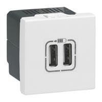 Розетка Legrand USB для заряджання, 2 модулі (білий) RC_077594 фото