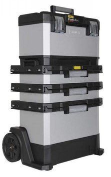 Ящик для инструмента Stanley FatMax Rolling Workshop, на колесиках, 3 выдвижные секции, 89.3х56.8х38.9см RC_1-95-622 фото