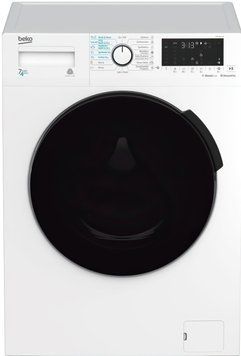 Стирально-сушильная машина Beko фронтальная, 7(4)кг, 1200, B, 45см, дисплей, белый RC_HTE7616X0 фото