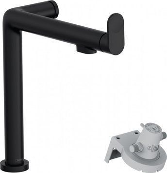 Змішувач для кухні Hansgrohe Aqittura M91, довж.виливу - 285мм, поворотний, 1важіль, FilterSystem 240, чорний матовий RC_76804670 фото