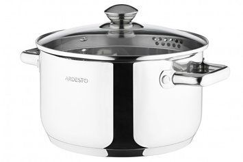 Каструля Ardesto Gemini Lecco AR2847CS з носиком для зливу, ст. кришка, 4.7 л, нержавіюча сталь RC_AR2847CS фото