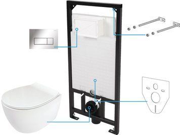 Установочная система Deante Silia 6 в 1, белая RC_CDLS6ZPW фото