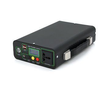 Портативный PowerBank KY-192WH, 220V/20A, 1*AC/220V+1*DC/12V+2*USB/5V, LED+переходник U_28525 фото