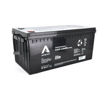 Акумулятор ASBIST Super AGM ASAGM-122000M8, Чорний кейс, 12V 200.0 Ач ( 522 х 240 х 219 (224) ) Q1 U_01363 фото