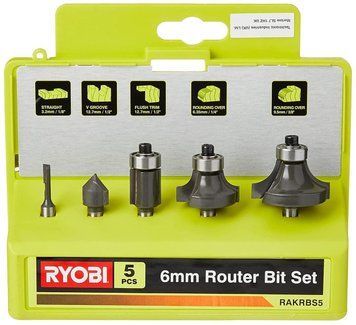 Фрези Ryobi RAKRBS5, набір 5шт, хвостовик 6мм RC_5132003828 фото