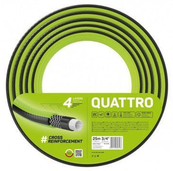 Шланг садовый Cellfast QUATTRO, 3/4', 25м, 4 слоя, до 20 Бар, -10&hellip;+50&deg;C RC_10-075 фото