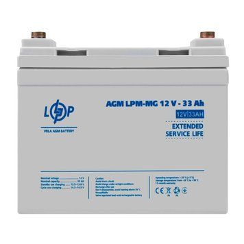 Акумулятор мультигелевий LPM-MG 12V - 33 Ah + справа LP_30031 фото