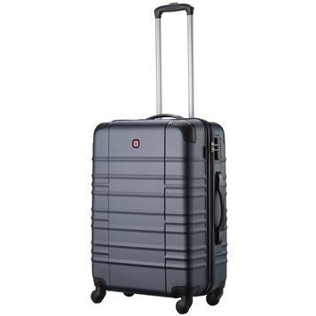 Чемодан, Amplar, средний, пластик, 4 колеса, синяя Wenger RC_653147 фото