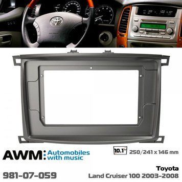 Переходная рамка AWM 981-07-059 для Toyota Land Cruiser 100 2003-2008 AV_981-07-059 фото