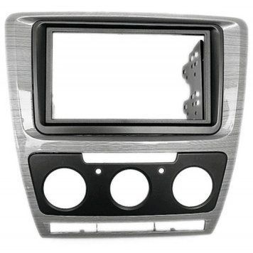 Переходная рамка CARAV 11-207 для SKODA Octavia 2008-2013 (Manual Air-Conditioning) Gloss Grey AV_11-207 фото