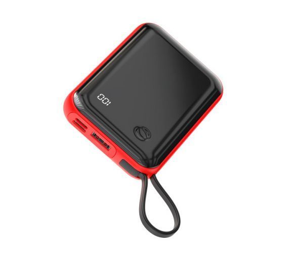 Повербанк Baseus MiniS LCD Display 10000mAh, Output: USB+Type-C, Red, Q1 U_29497 фото