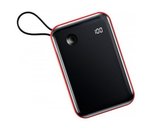 Повербанк Baseus MiniS LCD Display 10000mAh, Output: USB+Type-C, Red, Q1 U_29497 фото