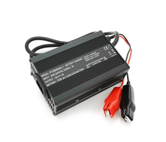 Зарядное устройство для аккумулятора AGM 36V,6A,+ крокодилы,135x90x50mm U_36873 фото