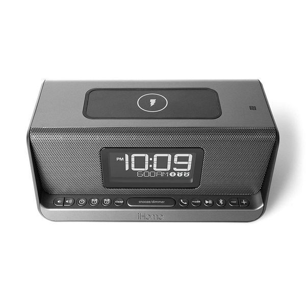 Акустическая док-станция iHome IBN350G, Qi Wireless Charging, BT, NFC, USB, Aux Mic RC_IBN350V2G фото
