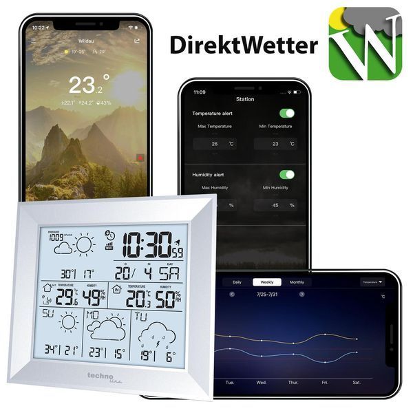 Метеостанція Technoline DirektWetter WD2000 Silver (WD2000) DS_DAS302449 фото
