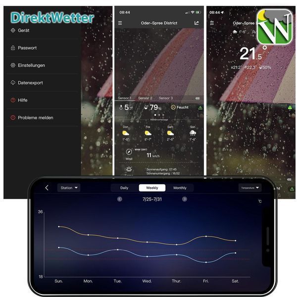 Метеостанція Technoline DirektWetter WD2000 Silver (WD2000) DS_DAS302449 фото