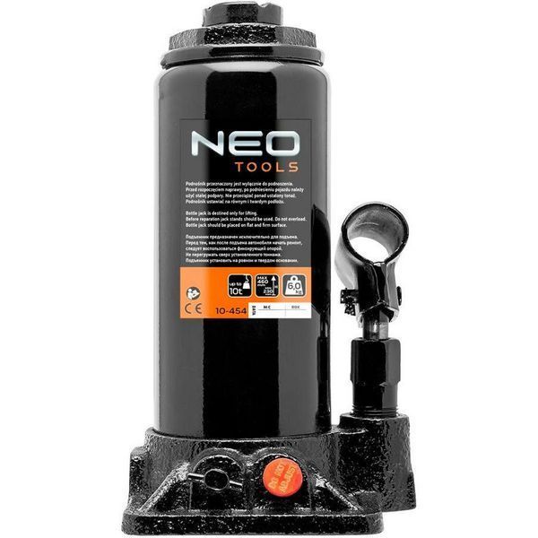 Tools Домкрат, гідравлічний пляшковий 10т, 230-456мм Neo RC_10-454 фото