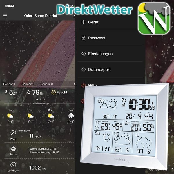 Метеостанція Technoline DirektWetter WD2000 Silver (WD2000) DS_DAS302449 фото