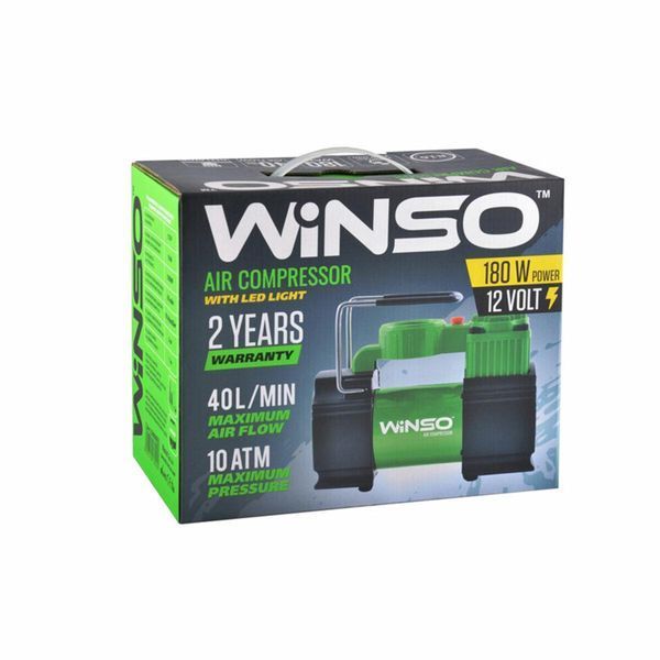 Компрессор автомобильный Winso, LED-фонарь LI_130000 фото