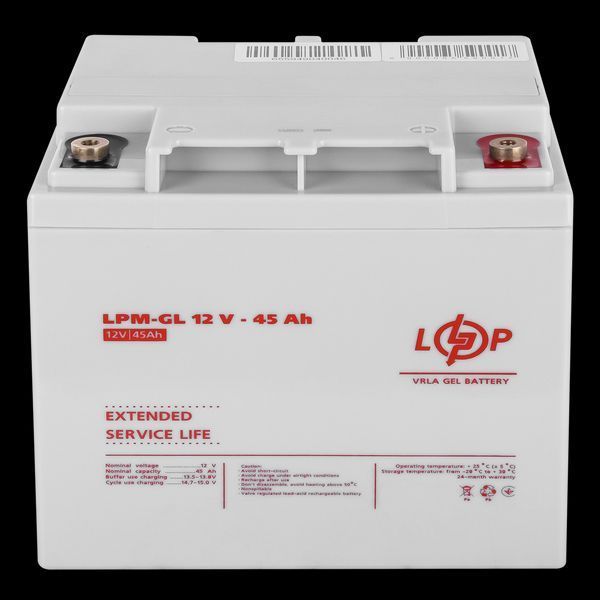 Акумулятор гелевий LPM-GL 12V - 45 Ah LP_20269 фото