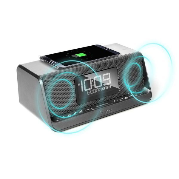 Акустическая док-станция iHome IBN350G, Qi Wireless Charging, BT, NFC, USB, Aux Mic RC_IBN350V2G фото