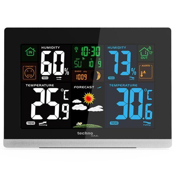 Метеостанція Technoline WS6462 Black (WS6462) (без акумулятора та зарядного пристрою) DS_DAS301179 фото