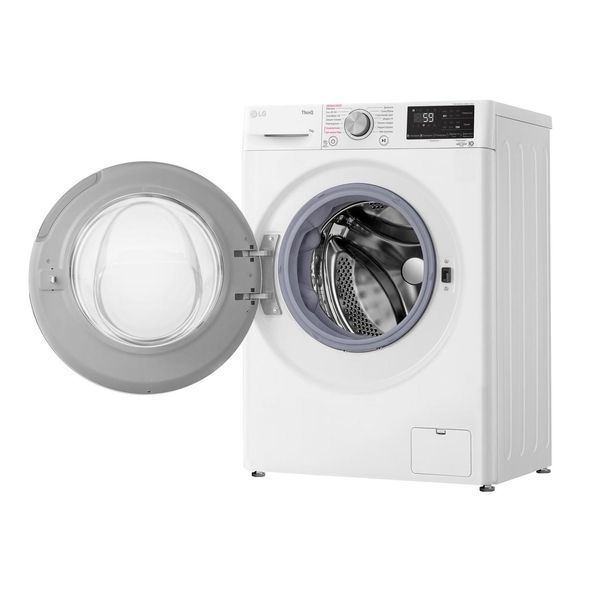 Пральна машина LG фронтальна, 7кг, 1200, A+++, 48см, дисплей, пара, інвертор, білий RC_F2V5HS1WW фото