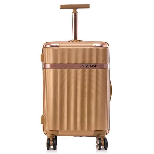 Чемодан Semi Line 20" (S) Gold (T5667-2) DS_DAS302654 фото