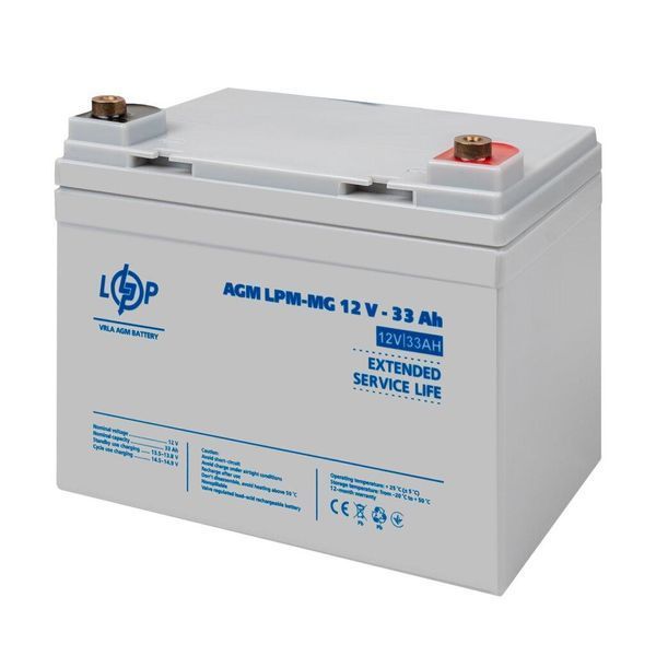 Аккумулятор мультигелевый LPM-MG 12V - 33 Ah + справа LP_30031 фото