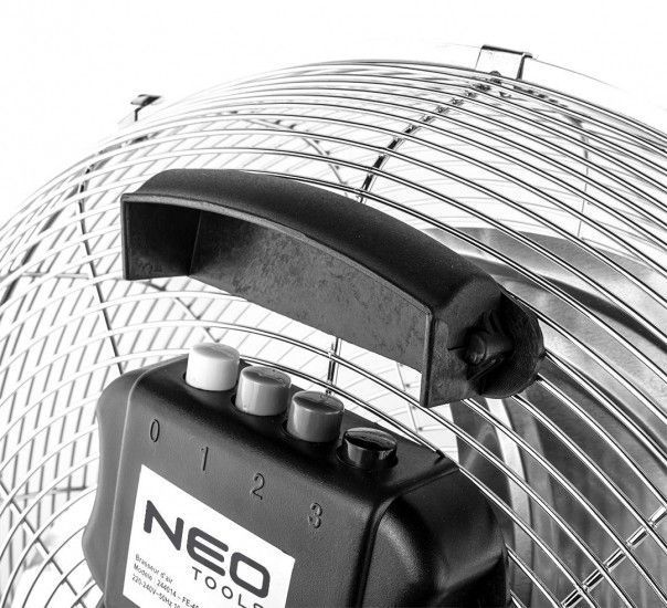 Вентилятор підлоговий Neo Tools, професійний, 45см, 100Вт, двигун мідь 100%, срібний RC_90-010 фото