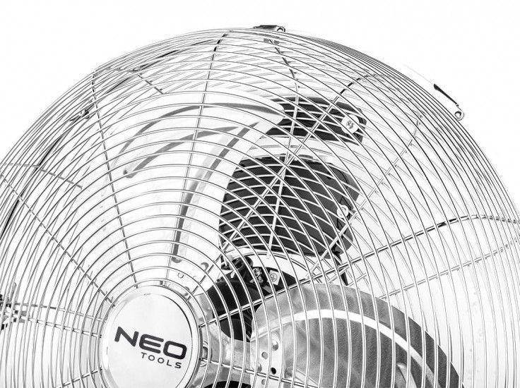 Вентилятор підлоговий Neo Tools, професійний, 45см, 100Вт, двигун мідь 100%, срібний RC_90-010 фото