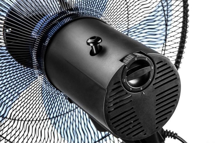 Вентилятор підлоговий Neo Tools NT01 професійний, 40см, 50Вт, опора кругла, двигун мідь 100%, чорний RC_90-001 фото