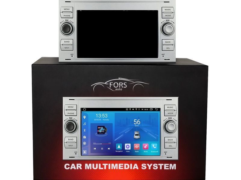 Штатна автомагнітола FORS.auto FS 2 ULTRA для Ford Focus/Mondeo/S-Max/C-Max/Kuga/Fiesta/Fusion (2+32Gb, 7", silver) 2005-2011 FA_2 ULTRA-FDSK фото