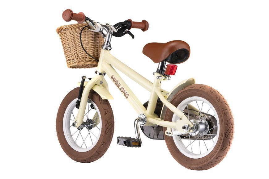 Дитячий велосипед Miqilong RM 12" бежевий RC_ATW-RM12-BEIGE фото