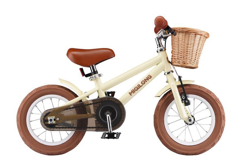 Дитячий велосипед Miqilong RM 12" бежевий RC_ATW-RM12-BEIGE фото