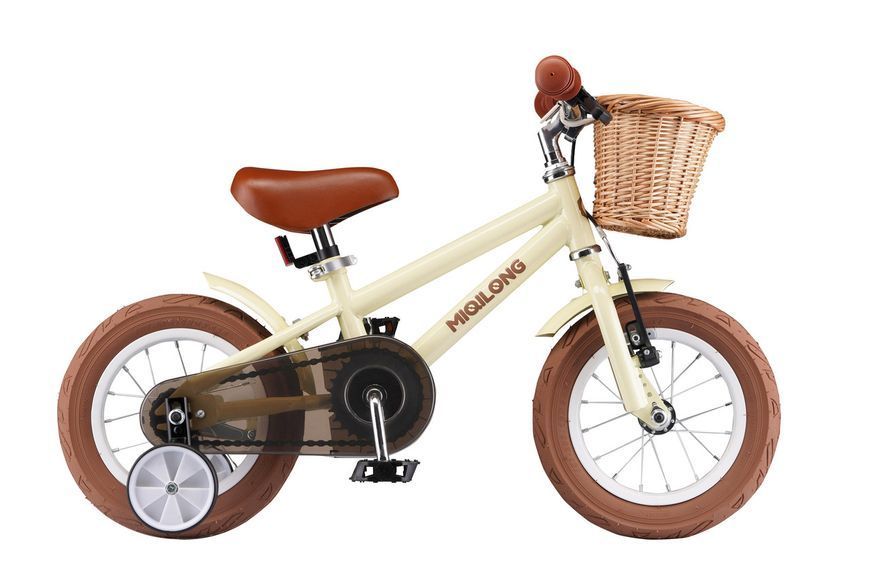 Дитячий велосипед Miqilong RM 12" бежевий RC_ATW-RM12-BEIGE фото