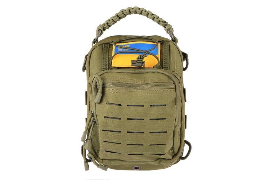 Сумка Слинг 2Е Tactical Laser Cut 2.5л зеленая RC_2E-MILSLIBAG-Y09L-OG фото