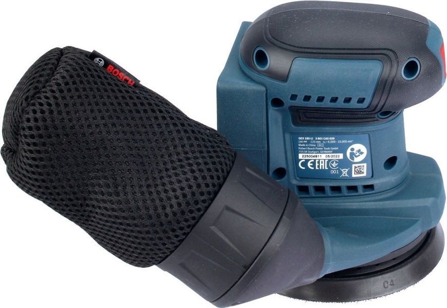 Шліфмашина ексцентрикова акумуляторна Bosch GEX 185-LI RC_0.601.3A5.020 фото