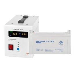 Комплект резервного живлення LogicPower ДБЖ + мультигелева батарея (UPS 800 + АКБ MG 1440W) LP_22710 фото