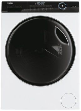 Стиральная машина Haier фронтальная, 8кг, 1400, A+++, 44см, дисплей, пара, инвертор, черный люк, прямой RC_HW80-B14959TU1 фото