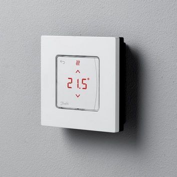 Терморегулятор Danfoss Icon Display, +5...35&deg; C, електронний, дротовий, накладний, 230V, білий RC_088U1015 фото