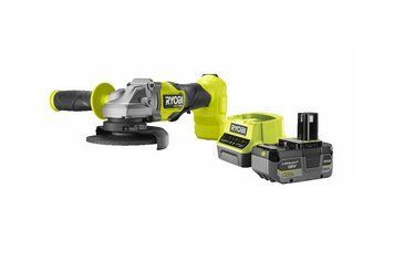 Кутова шліфувальна машина мала акумуляторна Ryobi RAG18X-1C40S (безщіткова, АКБ 18 В / 4Ач, зарядне) HY_099113317 фото