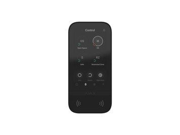 Клавиатура с сенсорным дисплеем Ajax KeyPad TouchScreen, jeweller, беспроводной, черный RC_000034513 фото