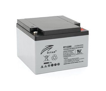 Акумуляторна батарея AGM RITAR RT1226 12V 26Ah (166х178х125) U_04232 фото