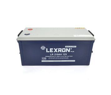 Аккумуляторная батарея Lexron LR-DCK-12-210 Carbon-Gel 12V 210 Ah DEEP CYCLE (522 x 240 x 222) 59.5kg U_29822 фото