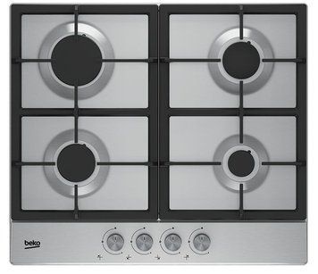 Варочная поверхность Beko газовая, 60см, чугун, нерж. RC_HIAG64225SX фото