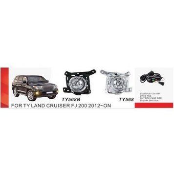 Фары доп.модель Toyota LC FJ200 2012-15/RAV-4 2013-15/TY-568/H16-12V19W/эл.проводка (TY-568 Chrome) OL_29224 фото