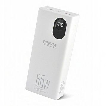 Универсальная мобильная батарея Brevia 30000mAh 65W Li-Pol, LCD LI_45365 фото