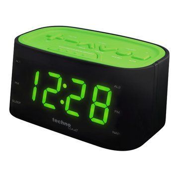 Часы настольные с радио Technoline WT465 Black/Green (WT465 grun) DS_DAS301825 фото